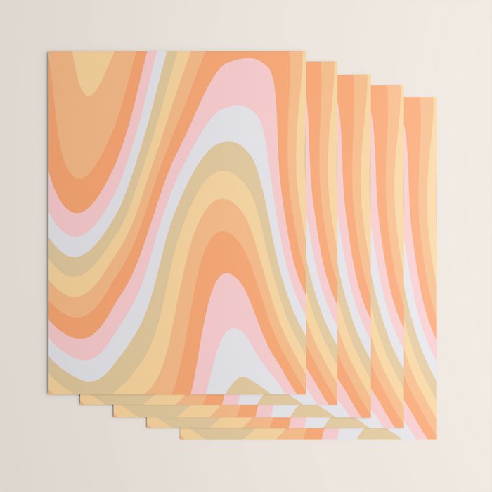 Wavy 70s Art Wrapping Paper Gallery Image 3