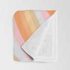 Wavy 70s Art Throw Blanket Gallery Image 3