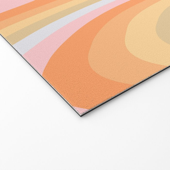 Wavy 70s Art Welcome Mat Gallery Image 2