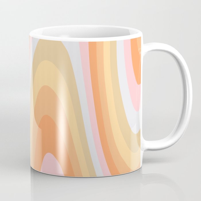 Wavy 70s Art Coffee Mug Gallery Image 1