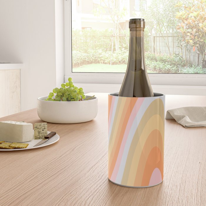 Wavy 70s Art Wine Chiller Gallery Image 4