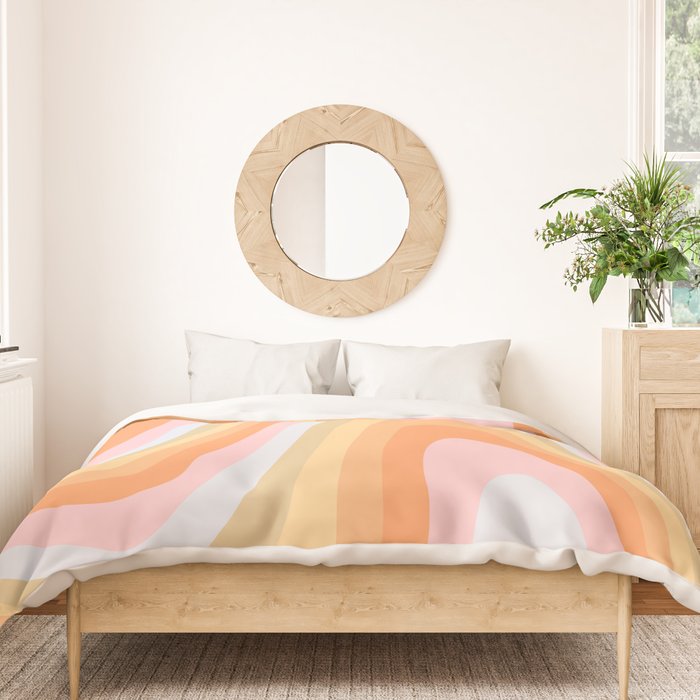 Wavy 70s Art Duvet Cover Gallery Image 3