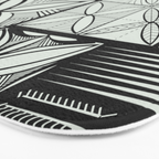 UrbanNesian Grey Maluelue Siapo and Tatau Bath Mat Gallery Image 3