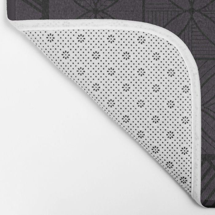 UrbanNesian Grey Maluelue Siapo and Tatau Bath Mat Gallery Image 2