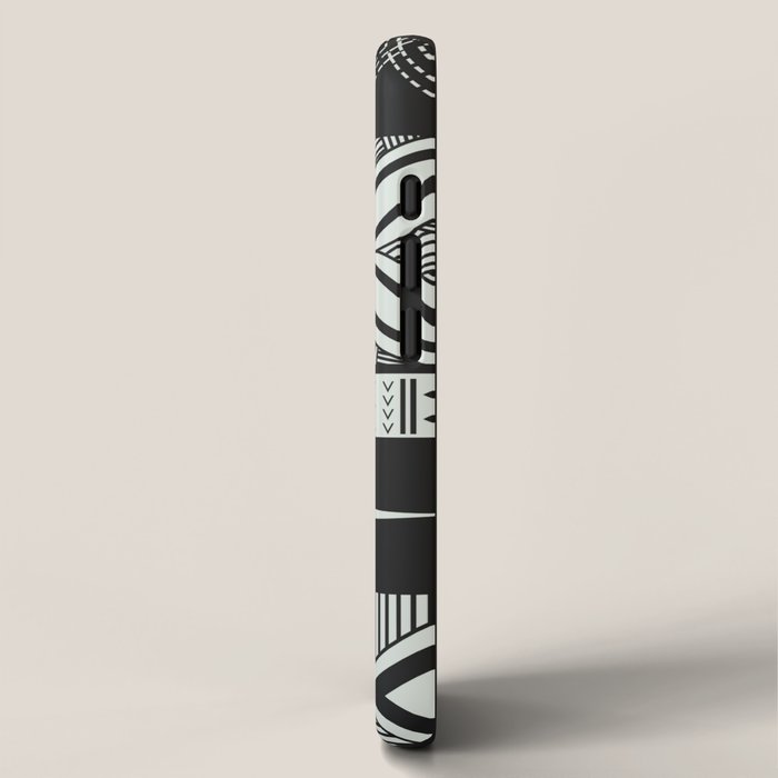 UrbanNesian Grey Maluelue Siapo and Tatau iPhone Case Gallery Image 2