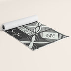 UrbanNesian Grey Maluelue Siapo and Tatau Yoga Mat Gallery Image 2
