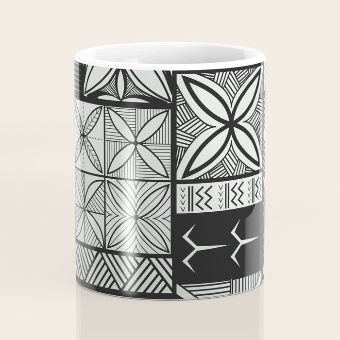 UrbanNesian Grey Maluelue Siapo and Tatau Coffee Mug Gallery Image 4