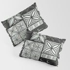 UrbanNesian Grey Maluelue Siapo and Tatau Pillow Sham Gallery Image 3