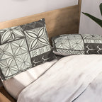 UrbanNesian Grey Maluelue Siapo and Tatau Pillow Sham Gallery Image 2