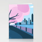 Cherry blossoms in New York  Stationery Card Gallery Image 2