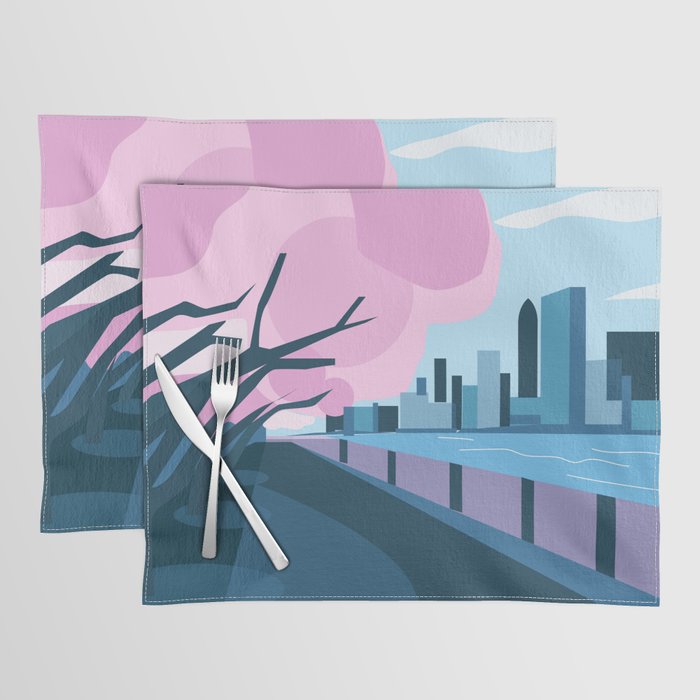 Cherry blossoms in New York  Placemat Gallery Image 1