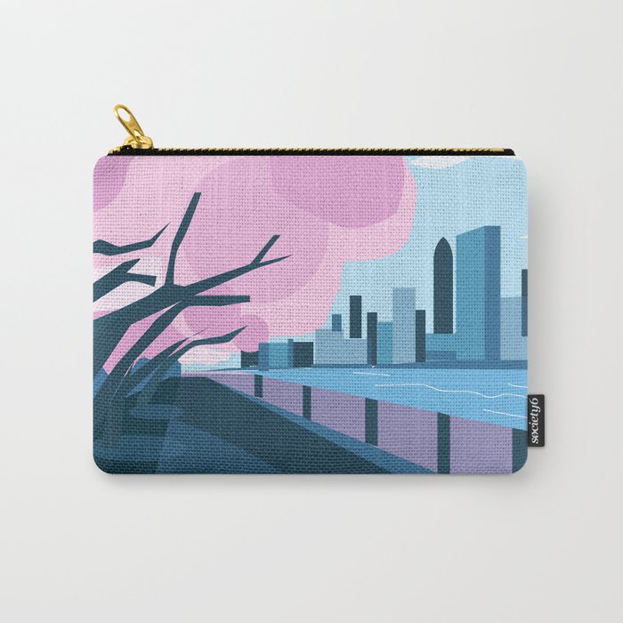 Cherry blossoms in New York  Carry All Pouch Gallery Image 1