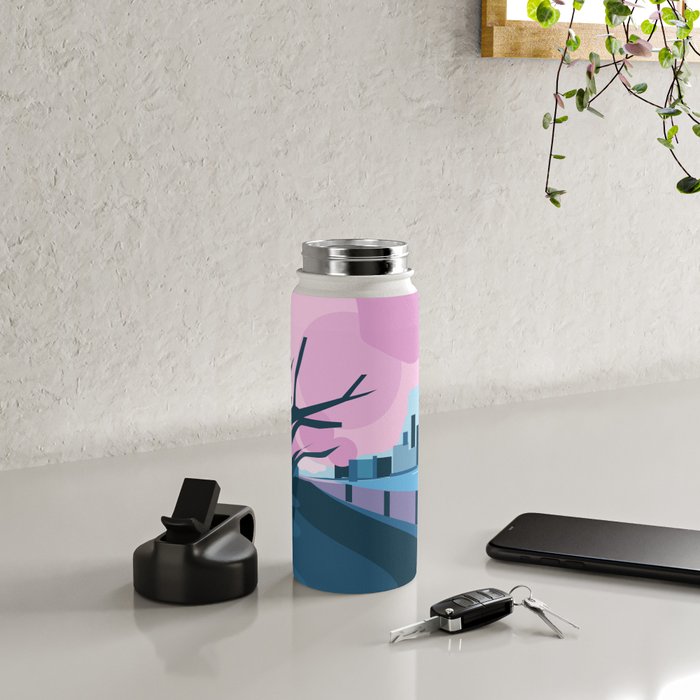 Cherry blossoms in New York  Water Bottle Gallery Image 4