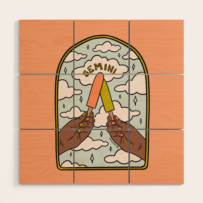 Gemini Popsicle Wood Wall Art Gallery Image 1