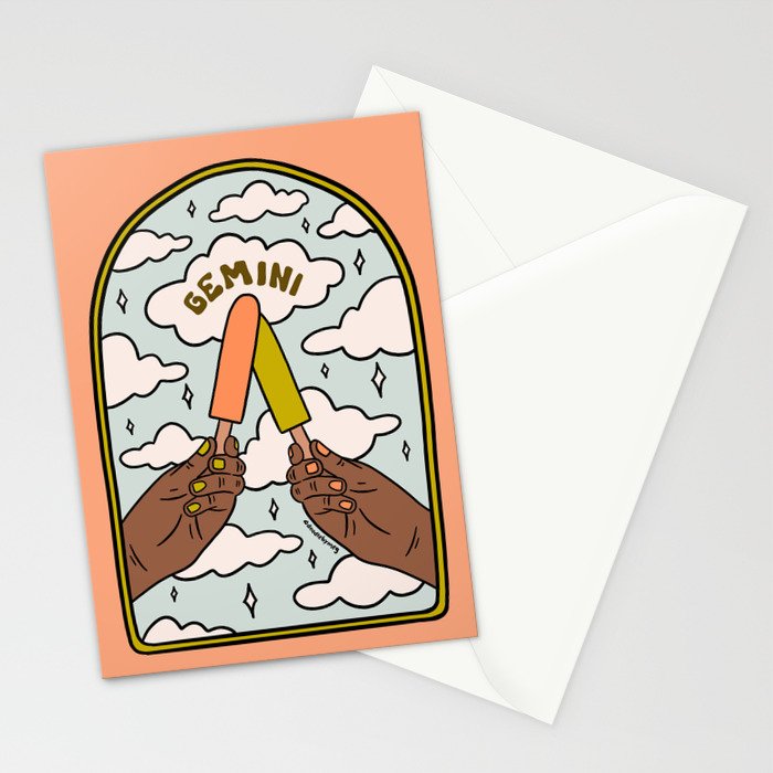Gemini Popsicle Stationery Card Gallery Image 2