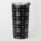 Mudcloth III (Black) Travel Mug Gallery Image 2