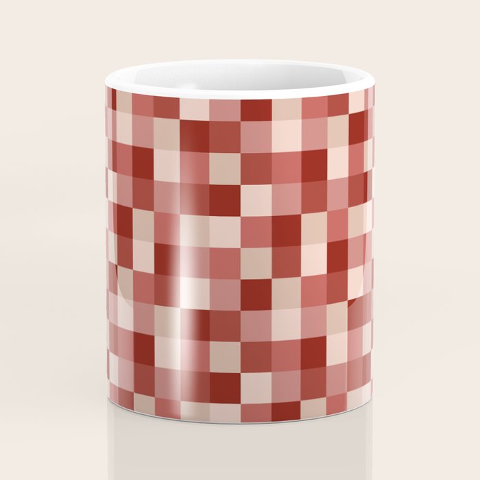 Bold Colorful Checks Pattern - Small X Coffee Mug Gallery Image 4
