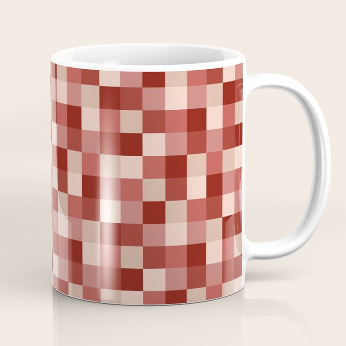 Bold Colorful Checks Pattern - Small X Coffee Mug Gallery Image 1