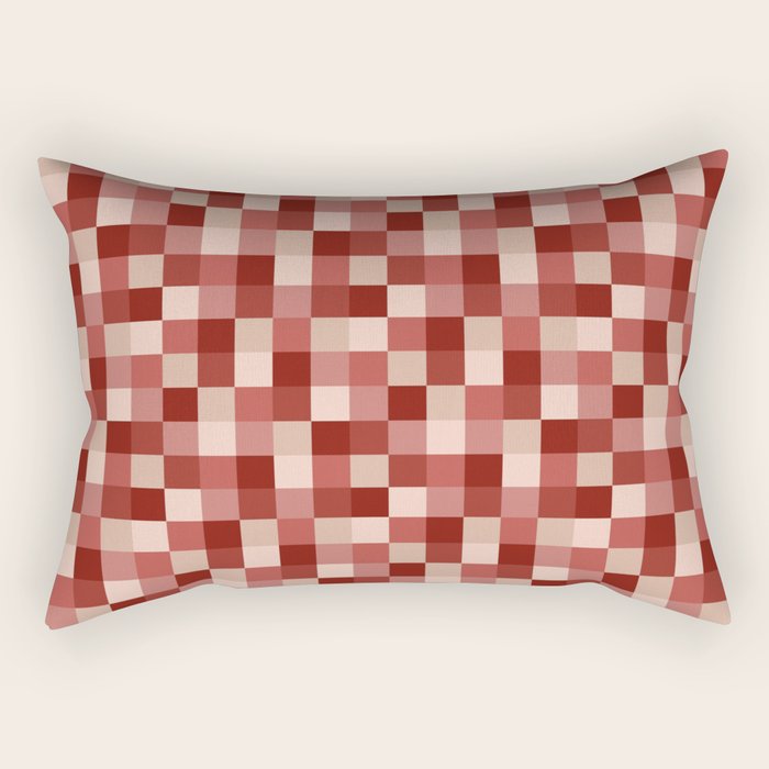 Bold Colorful Checks Pattern - Small X Rectangular Pillow Gallery Image 2