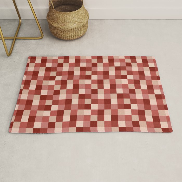 Bold Colorful Checks Pattern - Small X Rug Gallery Image 1