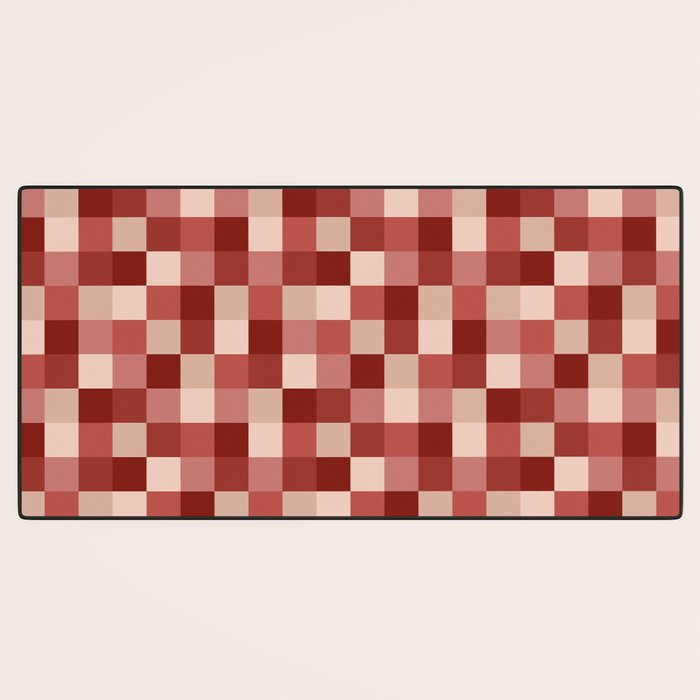Bold Colorful Checks Pattern - Small X Desk Mat Gallery Image 3