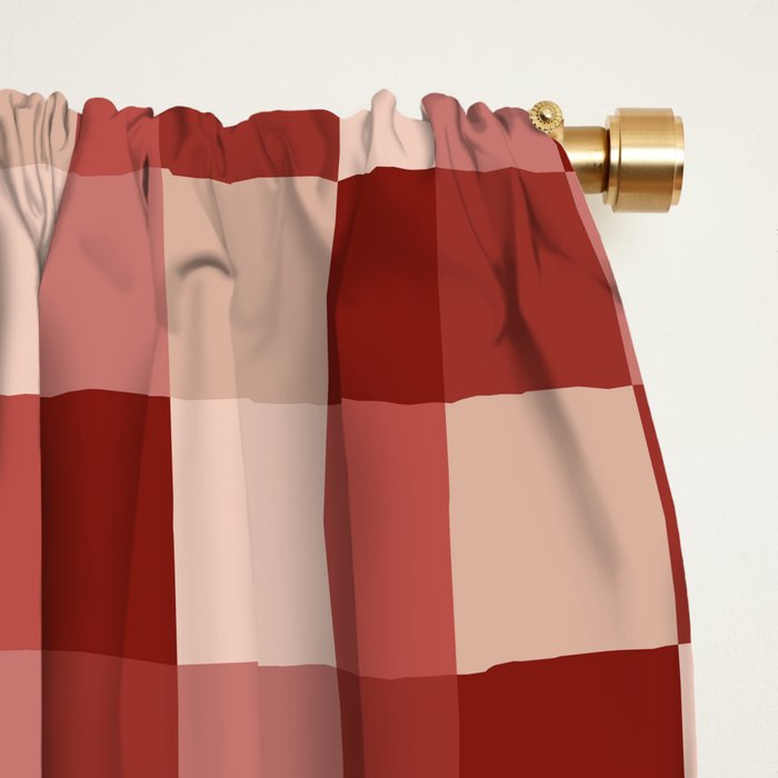 Bold Colorful Checks Pattern - Small X Window Curtain Gallery Image 2