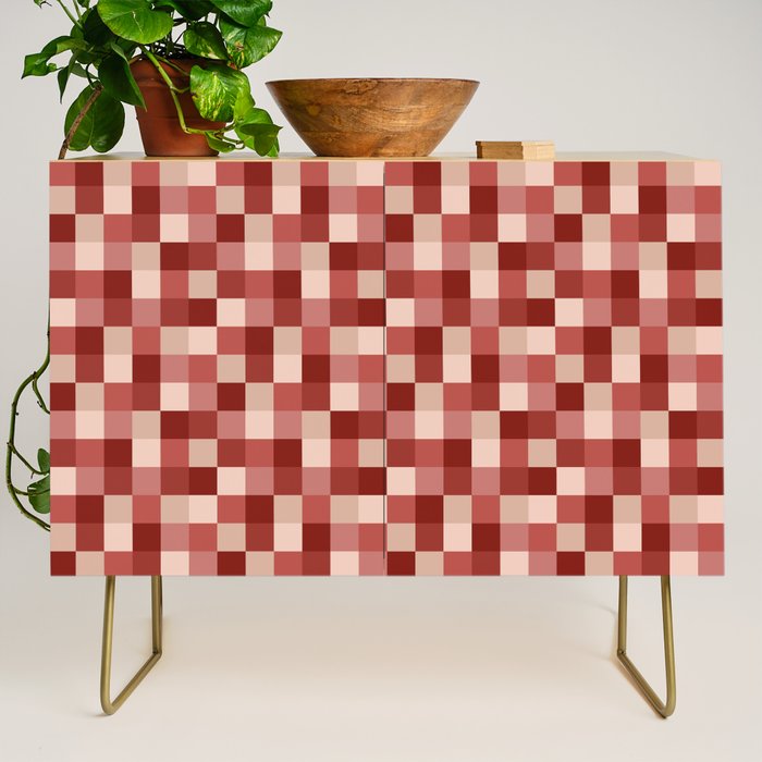 Bold Colorful Checks Pattern - Small X Credenza Gallery Image 1
