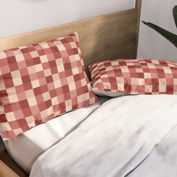 Bold Colorful Checks Pattern - Small X Pillow Sham Gallery Image 2