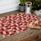 Bold Colorful Checks Pattern - Small X Outdoor Rug Gallery Image 2