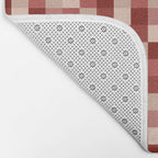 Bold Colorful Checks Pattern - Small X Bath Mat Gallery Image 2