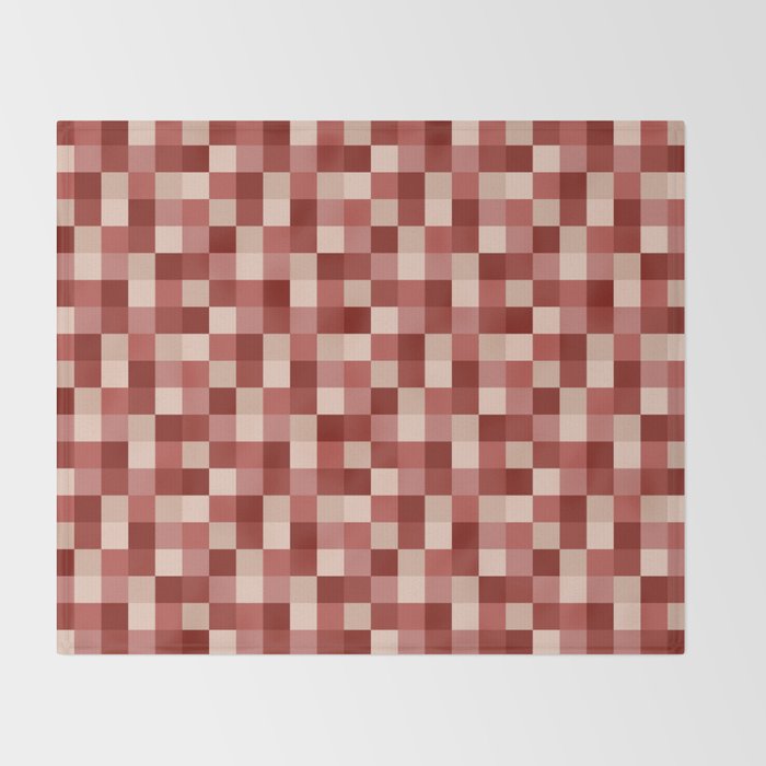 Bold Colorful Checks Pattern - Small X Throw Blanket Gallery Image 2