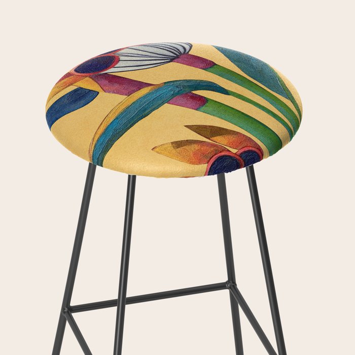 Bird of Paradise in Tropical Bloom Stool Gallery Image 2