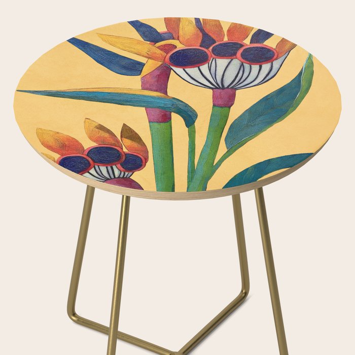 Bird of Paradise in Tropical Bloom Side Table Gallery Image 2