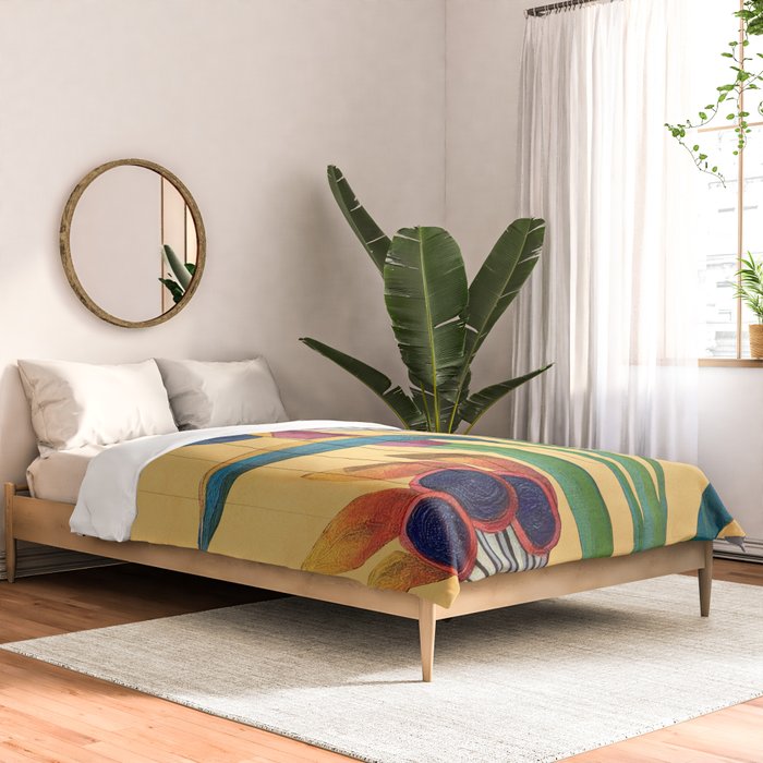 Bird of Paradise in Tropical Bloom Comforter Gallery Image 2