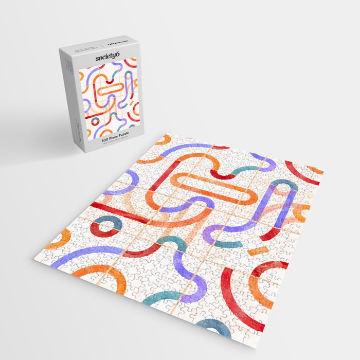 Colorful Curved Path Tiles G Jigsaw Puzzle Gallery Image 2
