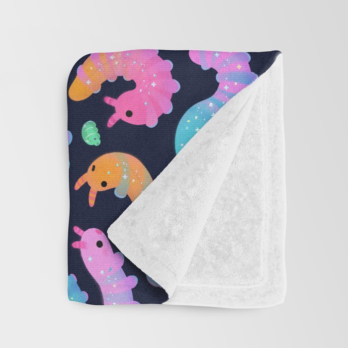 Sour velvet worm and Gummy water bear Throw Blanket Gallery Image 3