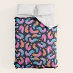 Sour velvet worm and Gummy water bear Duvet Cover Gallery Image 6