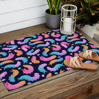 Sour velvet worm and Gummy water bear Outdoor Rug Gallery Image 2