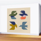 Four Birds Grid Wall Mural Gallery Image 2