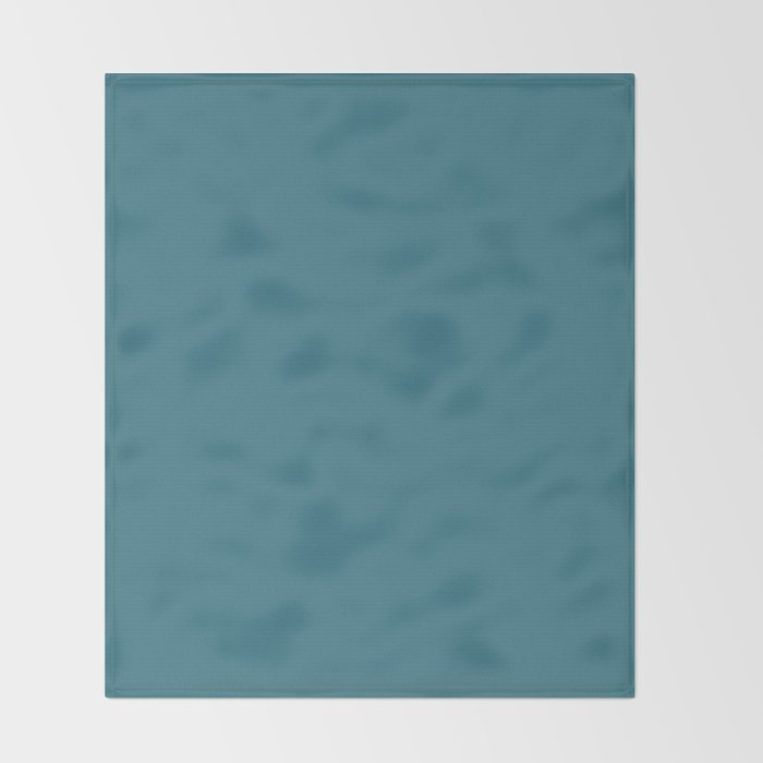 Solid Color Spring Teal Throw Blanket Gallery Image 2