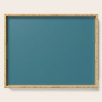 Solid Color Spring Teal Serving Tray Gallery Image 1
