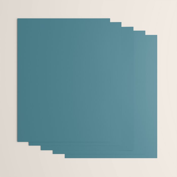 Solid Color Spring Teal Wrapping Paper Gallery Image 3
