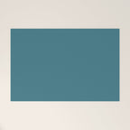 Solid Color Spring Teal Welcome Mat Gallery Image 1