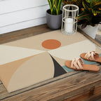 Mid Century 08B Outdoor Rug Gallery Image 2