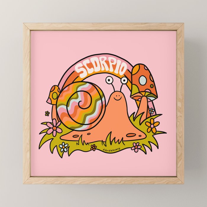 Scorpio Snail Mini Art Print Gallery Image 1