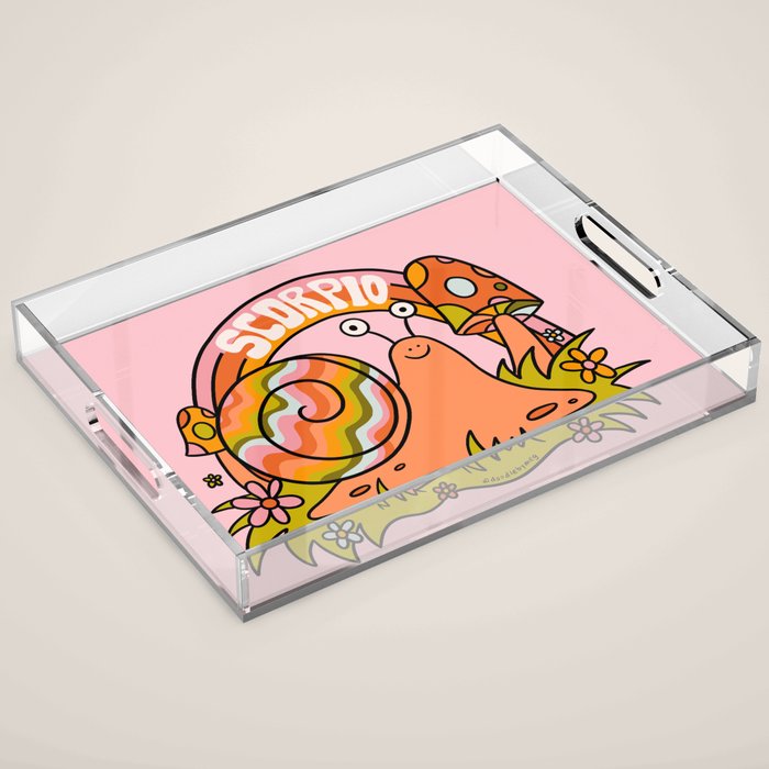 Scorpio Snail Acrylic Tray Gallery Image 1