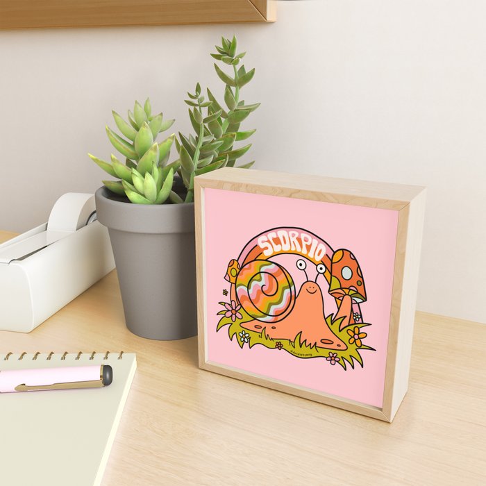 Scorpio Snail Mini Art Print Gallery Image 2