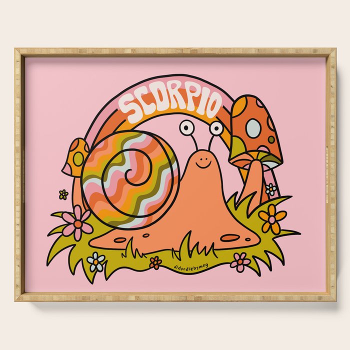 Scorpio Snail Serving Tray Gallery Image 1
