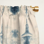 Light Indigo Shibori Window Curtain Gallery Image 2