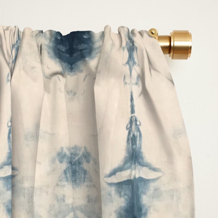 Light Indigo Shibori Window Curtain Gallery Image 2